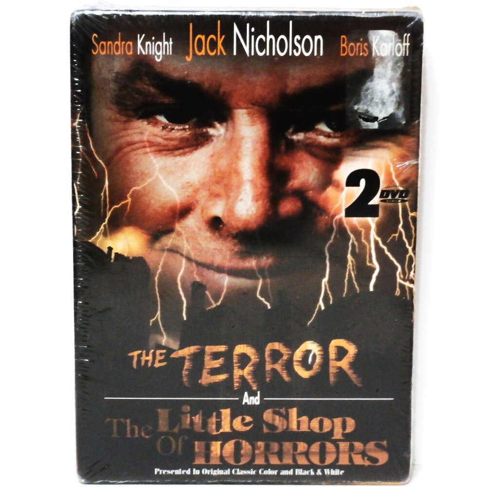 2 DVD SET: THE TERROR And THE LITTLE SHOP OF HORRORS Jack Nicholson ~ NEW!